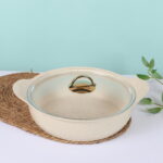 قدر جرانيت بغطاء زجاج اقل عمق 30 سم